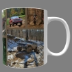 Pictures of Haspin Acres on Mug with brown dividers